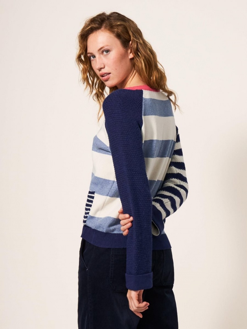 Teal Multi White Stuff Tyne Stripe Jumper | 64397LYRF