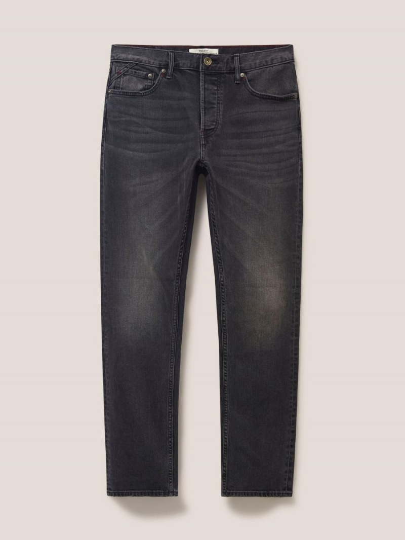 Washed Black White Stuff Harwood Straight Jean | 19657GOJK