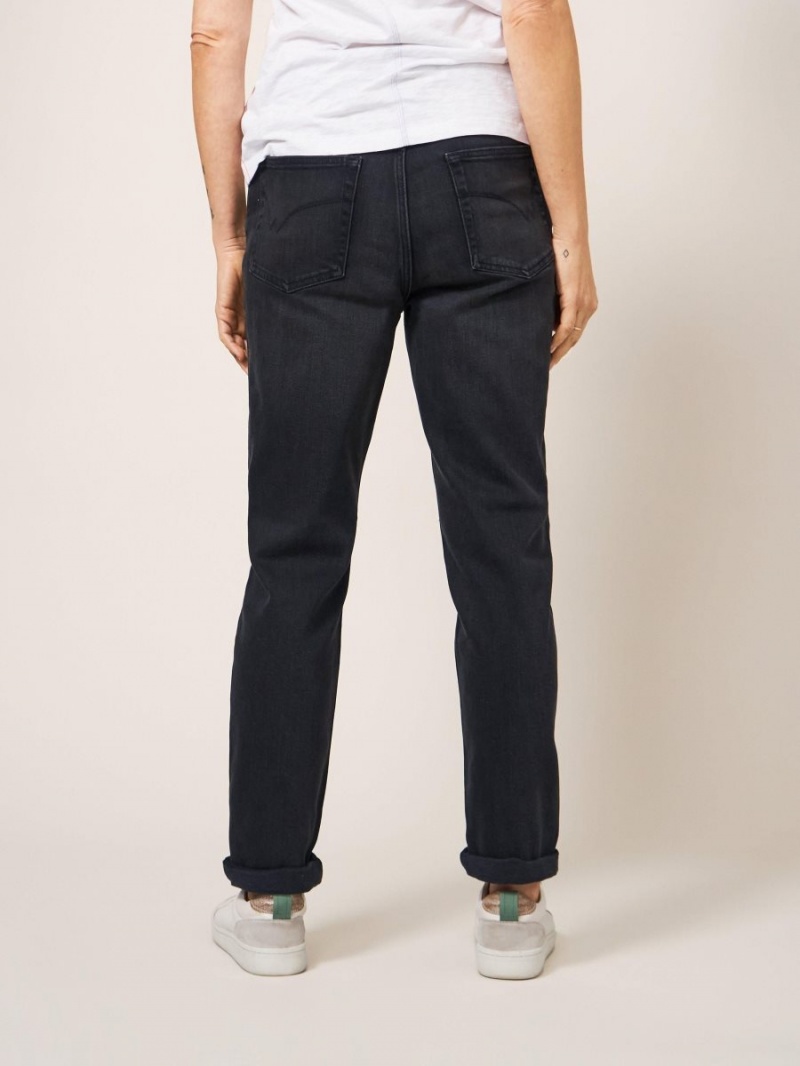 Washed Black White Stuff Katy Relaxed Slim Jeans | 67280IKTS